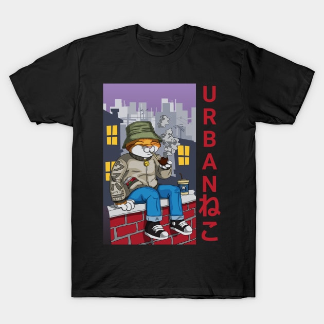 Urban Cat T-Shirt by doddy77